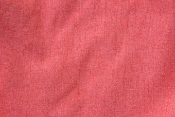Poster - pink linen fabric, background or texture, top view, close up, horizontal