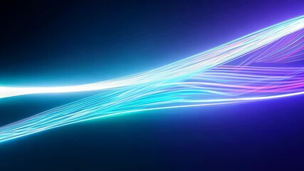Poster - Dynamic Abstract Background with Glowing Lines and Motion Blur Effect