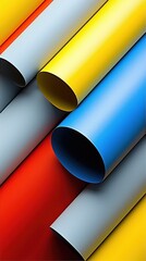 Wall Mural - Colorful tubes abstract background design