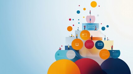 Poster - A layered infographic comparing audience growth across platforms.