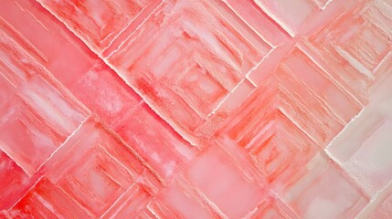 Poster - Abstract textured background, soft gradient hues of pink and orange blending elegantly, ideal for artistic presentations.