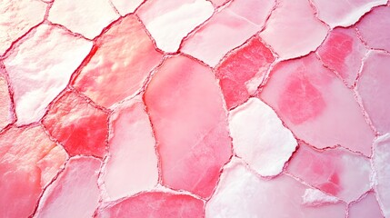 Poster - Abstract colorful patterns, vibrant pink and white shapes blending seamlessly, ideal for backgrounds or artistic projects.