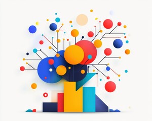 Poster - A visual representation of a campaign reach through branching connections.