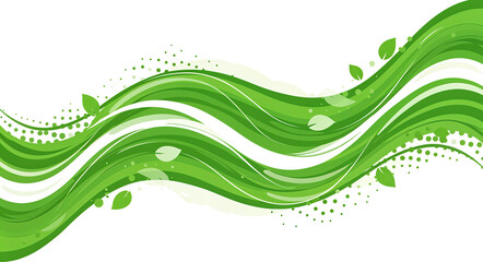 Poster -  abstract eco background with natural elements. Generative AI