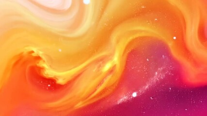 Poster - Vibrant swirling colors with dynamic motion and celestial patterns