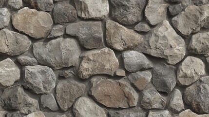 Poster - Seamless Pattern of Stone Wall Texture Featuring Natural Rocky Surface for Backgrounds and Design Projects with Rustic Appeal