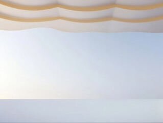 Wall Mural - Calm seascape with soft colors and gentle waves during sunrise