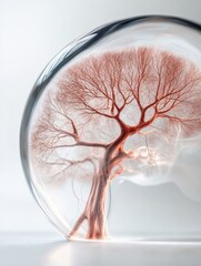 Poster - Biomorphic Sci-Art Installation Anatomical Blood Vessel Network in Glass Sphere - Cutting-Edge Medical Visualization for Educational Displays and Emergency Medicine Training