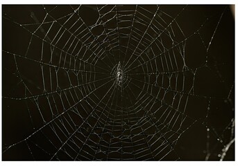a spider web with a spider web on it