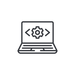 Aufkleber - Full Stack Dev line icon
