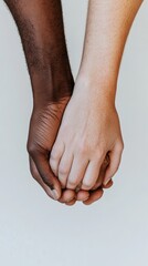 Leinwandbilder - Minimalist Cross-Cultural Professional Collaboration Diverse Handshake in Natural Light - Symbol of Modern Global Business Relationships and Inclusive Workplace Trust