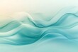© kura - Abstract Teal Waves Flowing Softly Across a Pale Background