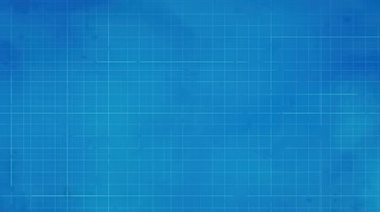 Poster - Abstract Blue Background with Blueprint Style Grid Pattern for Creative and Design Projects Featuring Subtle Texture