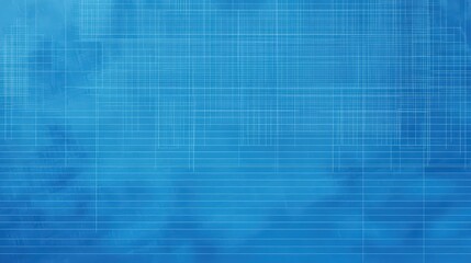 Poster - Abstract Blue Background with Grid and Blueprint Elements for Design, Technology, and Creative Projects