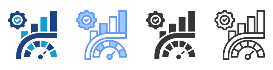 Aufkleber - High performance culture icon set multiple style collection