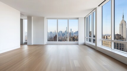 Wall Mural - Spacious Modern Apartment With City View and Natural Light