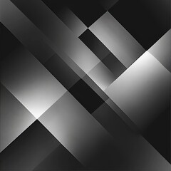Wall Mural - Black and white abstract background with diagonal pattern and silver luxury gradient design