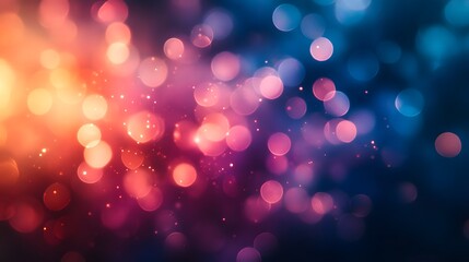 Aufkleber - Blurred background with colorful lights and nebula-inspired textures creating a vibrant abstract design