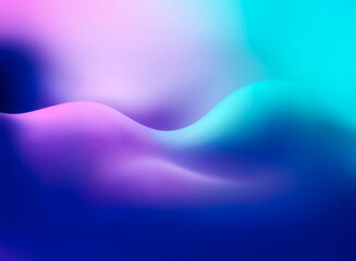 Aufkleber - Soft blended gradient background featuring smooth transitions of blue, purple, pink, and cyan colors, creating a flowing, wave-like abstract design.