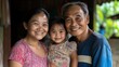 © dong - Happy Family Portrait with Mother, Father, Grandparents, and Children. Smiling Group of Adults and Kids Showing Generational Bonding