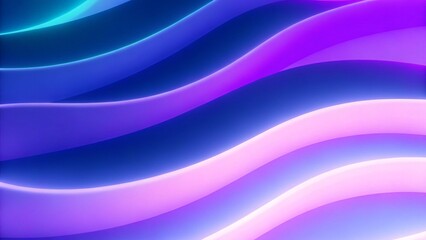 Poster - A purple and blue abstract background with waves, ambient light background, organic flowing background, stylishly designed background, opalescent night, dreamy, futuristic, elegant visuals