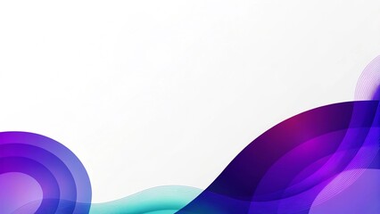 Leinwandbilder - A purple and blue abstract design, featuring vibrant gradients, modern fluid shapes, futuristic aesthetic, ideal for digital art backgrounds and creative visual compositions
