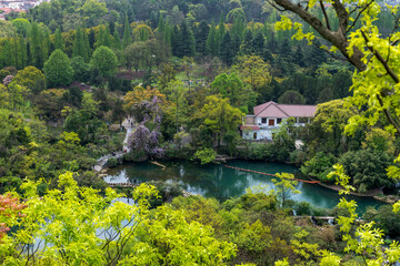 Wall Mural - The scenery of Huaxi River in Huaxi Park, Guiyang City, Guizhou Province, China