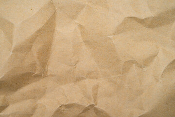 Wall Mural - Recycle Paper Texture background. Crumpled Old kraft paper abstract shape background with space paper for text high resolution