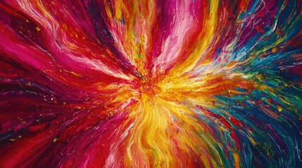 Poster - A digital illustration of swirling lines in vibrant hues, creating a sense of motion and flow, ideal for backgrounds in technology and innovation themes.