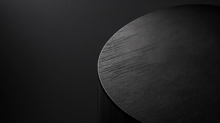 Wall Mural - Elegant dark abstract background with textured surface and soft cinematic lighting in ultra-HD. Generative AI