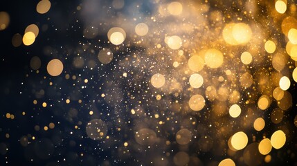 Poster - abstract image of blurred light and sparkles with a zen papaya color scheme and soft textures