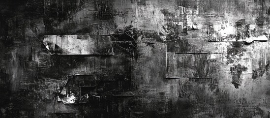 Fototapete - High-tech monochrome abstract texture featuring intricate dark and light patterns in horizontal and vertical arrangements creating a striking visual effect.