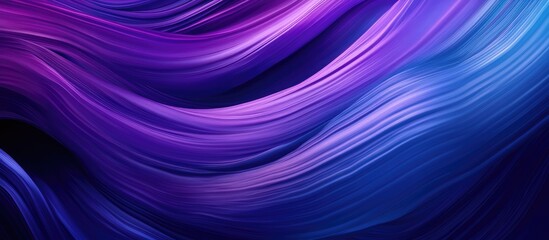 Fototapete - Abstract wavy texture featuring vibrant purple and blue hues blending smoothly creating a stunning background ideal for artistic projects