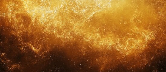 Fototapete - Vibrant golden abstract background with dynamic energy textures swirling, featuring deep warm tones that create a captivating visual experience.