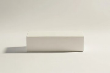 Aufkleber - Blank white box placed on a neutral background showcasing simplicity and versatility for various uses