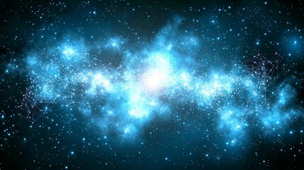 Wall Mural - cosmic nebula: a celestial tapestry of stars and stardust. explore the wonders of the universe throu