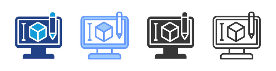Poster - Product Design icon set multiple style collection