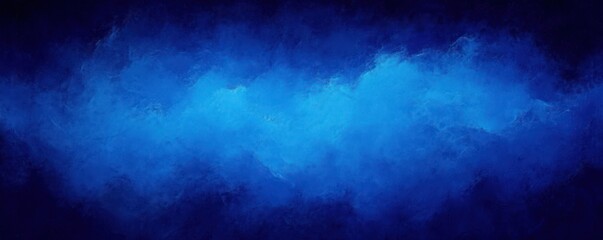 Poster - Deep Azure Abstract Background with Vintage Marbled Texture for Elegant Website Design