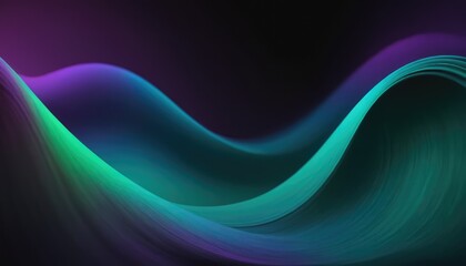 Poster - A black background with a blue and purple wave design.
5