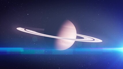 Wall Mural - Saturn and its majestic rings.
A breathtaking view of Saturn, highlighting its iconic rings, softly illuminated by cosmic light, set against a vivid star-filled background.
