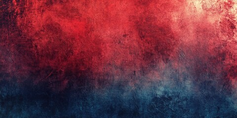 Fototapete - Burgundy red and deep blue grunge texture background with layered colors ideal for design projects featuring ample copy space and vintage appeal