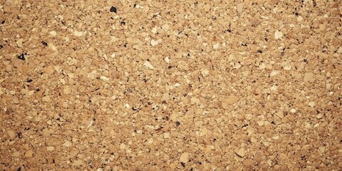 Aufkleber - Textured cork board in warm brown tones, vintage aesthetic, features an empty bulletin board with no postings or notes for creative use.