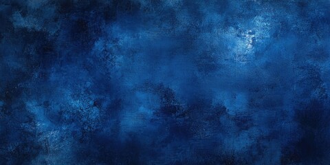 Leinwandbilder - Deep navy blue abstract grunge texture with rich gradients and subtle highlights, evoking a moody and atmospheric feel for backgrounds.
