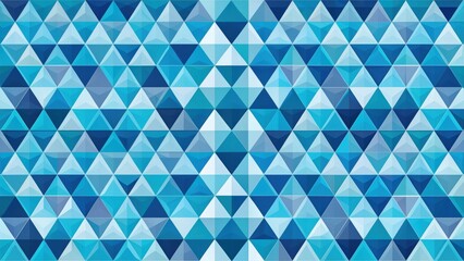 Wall Mural - Geometric seamless triangle pattern in blue tones, triangle, seamless, geometric, background, pattern, design, abstract