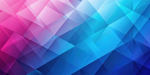 Wall Mural - Blue and pink gradient geometric shapes creating a modern and stylish background ,  abstract, design, colorful, vibrant