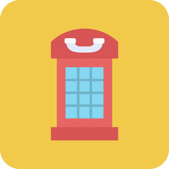 Wall Mural - Telephone Booth Icon