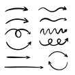 © Katerina Koniukhova - Hand-drawn arrows. Vector doodles on white background. Design elements for presentations or graphics