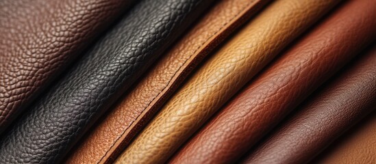 Aufkleber - Abstract leather texture in warm tones suitable for elegant background design or product presentation in fashion and interior design contexts