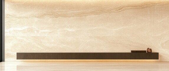 Poster - Beige Marble Texture Background Natural Elegant Surface