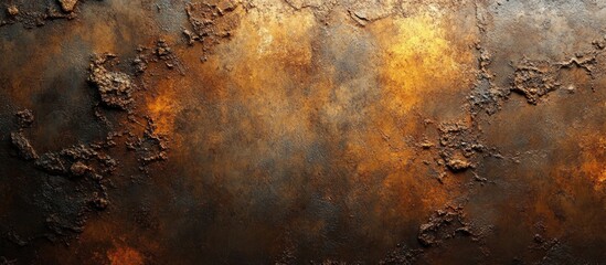 Poster - Abstract textured background featuring a rich brown gradient on a concrete wall with weathered and rustic elements.